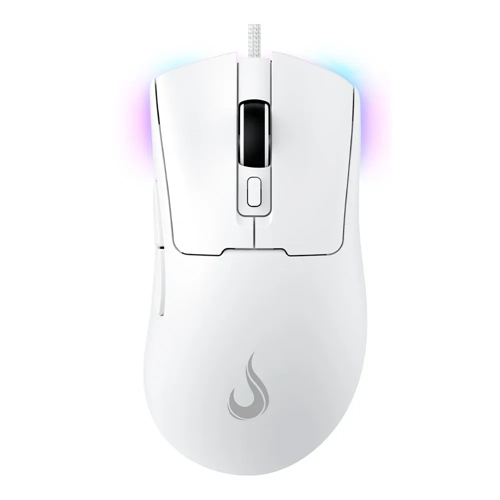 Mouse Gamer Rise Mode G1 Pro White RGB, 12000 DPI, 7 Botões, Branco - RM-MG-01-FW